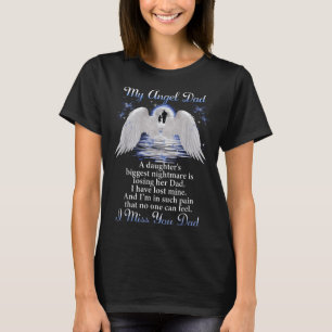 T-shirt Mon Angle Papa Je Vous Manque Papa Pères du jour c