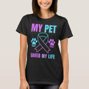 T-shirt Mon animal de compagnie a sauvé ma vie Prévention