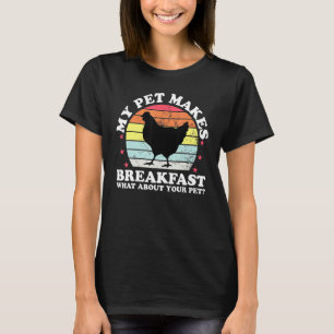 T-shirt Mon animal de compagnie fait du petit-déjeuner pou