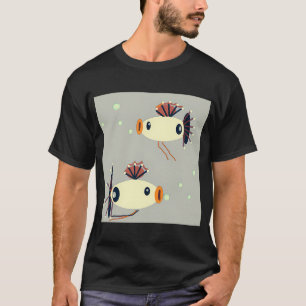 T-shirt MON ANIMAL DE COMPAGNIE, POISSON jumeaux, art fant
