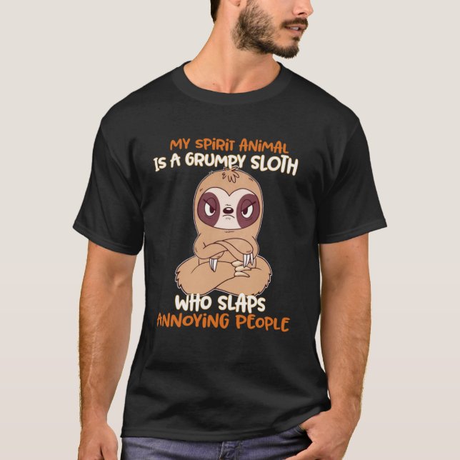 T-shirt Mon Animal D'Esprit Est Une Fantaisie Grumeuse Qui (Devant)