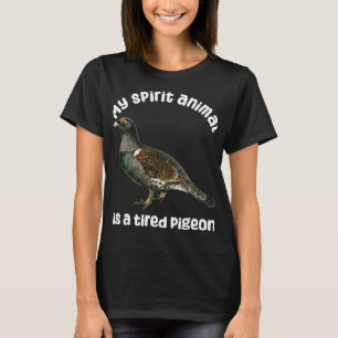 T-shirt Mon animal spirituel est pigeon Funny Animal
