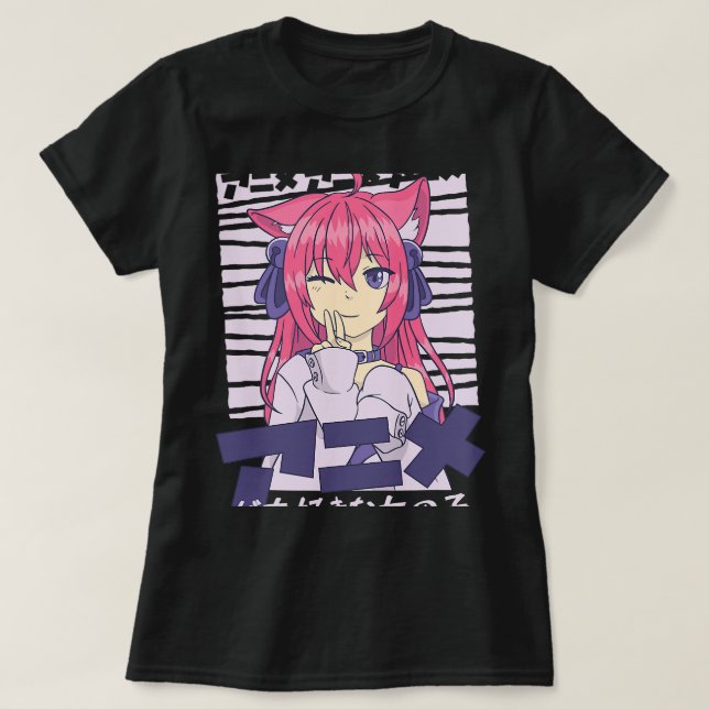 T-shirt Mon Anime Favori Fille Film Japonais Anime (Design devant)