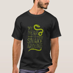 T-shirt Mon année de serpent autour de serpent lunaire chi