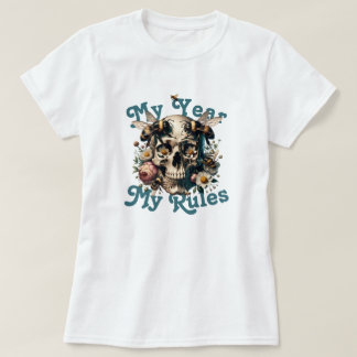 T-shirt Mon année Mes règles Femme Power Xmas Personnalisé