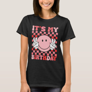 T-shirt Mon anniversaire - Retro Smiley Art