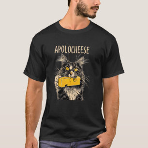 T-shirt Mon Apolocheese Pun Chat Ragnatela Ragnatela