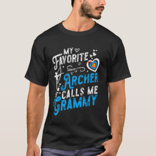 T-shirt Mon archer préféré m'appelle Nana Archery Nana Gra