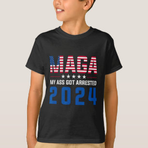 T-shirt Mon arrestation 2024 Funny Anti-Trump Democrat Gag