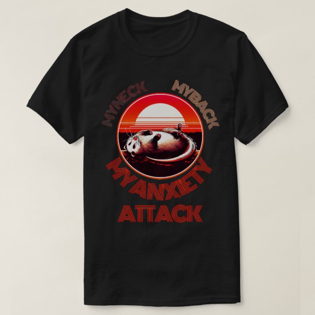 T-shirt Mon attaque anxieuse (Design devant)