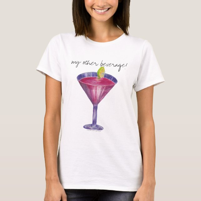 T-shirt mon autre boisson ! cosmopolite (Devant)
