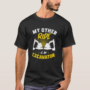 T-shirt Mon Autre Voyage Est Un Excavateur Excavateur