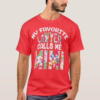 T-shirt Mon Avocat Préféré M'Appelle Mimi Fière Grand-Mère