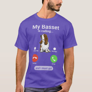 T-shirt Mon Basset m'appelle et je dois partir Drôle de Ba