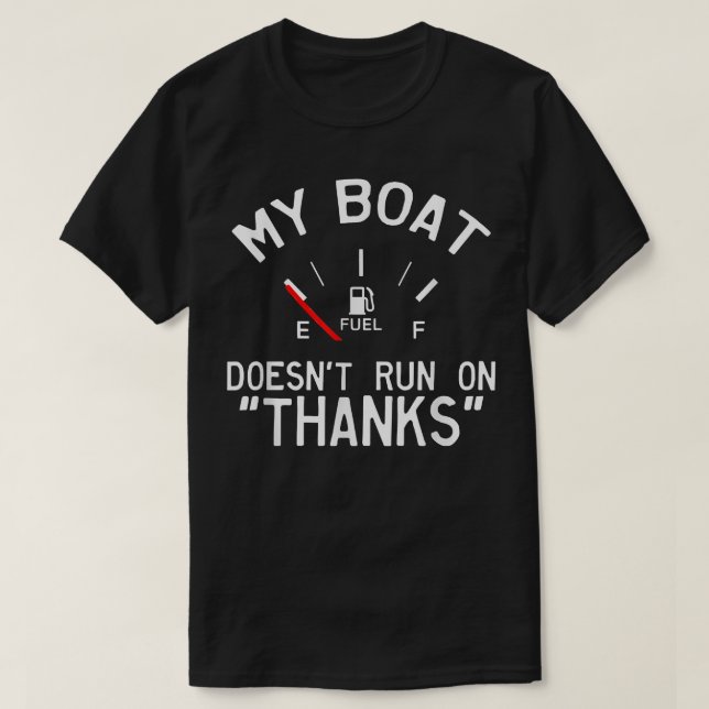 T-shirt Mon bateau ne court pas sur Merci Drôle  (Design devant)