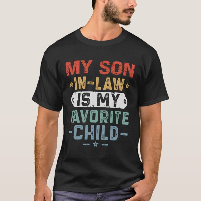 T-shirt Mon Belle-Fils Est Ma Mère Enfante Préférée (Devant)