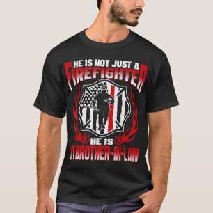 T-shirt Mon Belle-Frère Est Un Pompier Fière De Tir