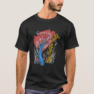 T-shirt Mon Betta Demi Aquarium Pêche Poisson Poisson Pois