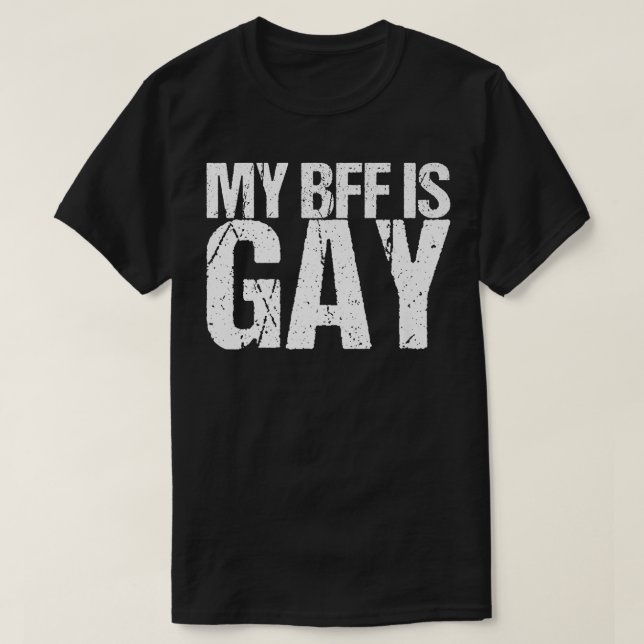 T-shirt Mon Bff Est Gay LGBTQ (Design devant)