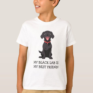 T-shirt Mon Black Lab Est Mon Meilleur Ami