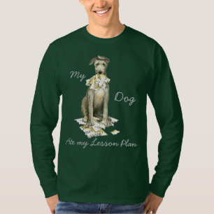 T-shirt Mon blog écossais Deerhound a mangé mon plan de 