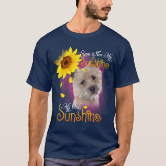 T-shirt Mon Cairn Terrier Sunny Dog Avec Tournesols Prem