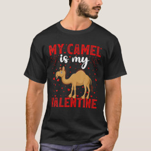 T-shirt Mon Camel Est Mon Amour Valentin Heart Camel Valen