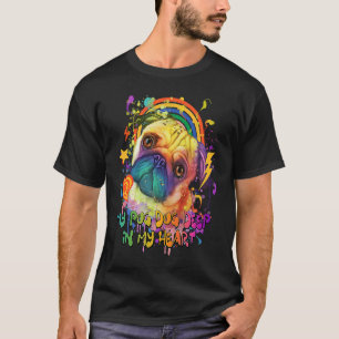 T-shirt Mon carlin a creusé profondément dans mon cœur Hu
