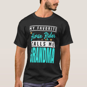 T-shirt Mon cavalier préféré m'appelle grand-mère 1