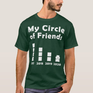T-shirt Mon cercle d'amis Propriétaire de l'amoureux Hams