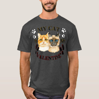 T-shirt Mon Chat Est Ma Saint Valentin