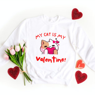 T-shirt Mon chat est ma Saint Valentin Amoureux des chat