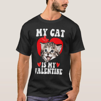 T-shirt Mon chat est mon chat valentin amoureux de chaton