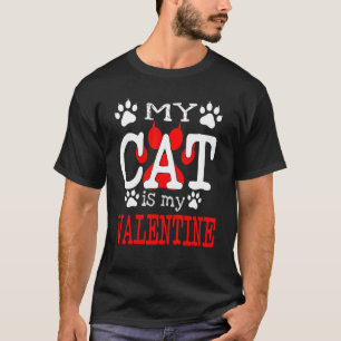 T-shirt Mon chat est mon Saint-Valentin