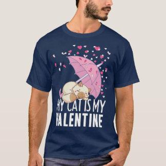 T-shirt Mon Chat Est Mon Saint Valentin Kitten Heart Pet