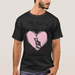 T-shirt Mon chat est mon Valentin 11