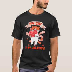 T-shirt Mon chat est mon Valentin  2