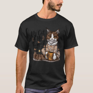 T-shirt Mon chat est Myherapist Amoureux des chats cadeau