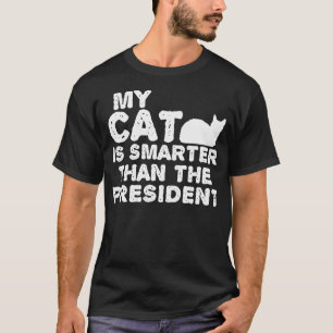 T-shirt Mon Chat Est Plus Intelligent Que Le Président
