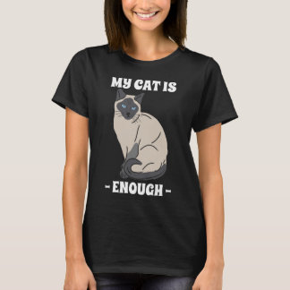 T-shirt Mon chat est suffisant Amateur de chat introverti