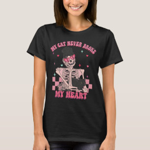 T-shirt Mon chat n'a jamais brisé mon coeur anti-Valentine