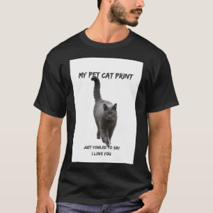 T-shirt Mon chat pour animaux de compagnie Imprimer Chat a