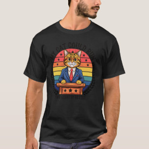 T-shirt Mon chat pourrait diriger le pays mieux Chat patri