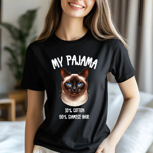 T-shirt Mon chat pyjama siamese