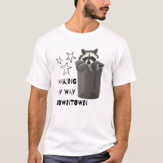 T-shirt Mon chemin Downtown Racoon
