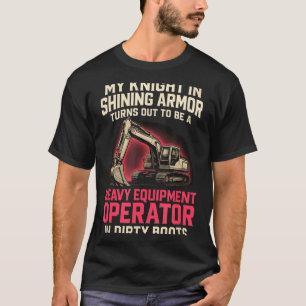 T-shirt Mon Chevalier en Matériel Lourd Brillant Opérateur