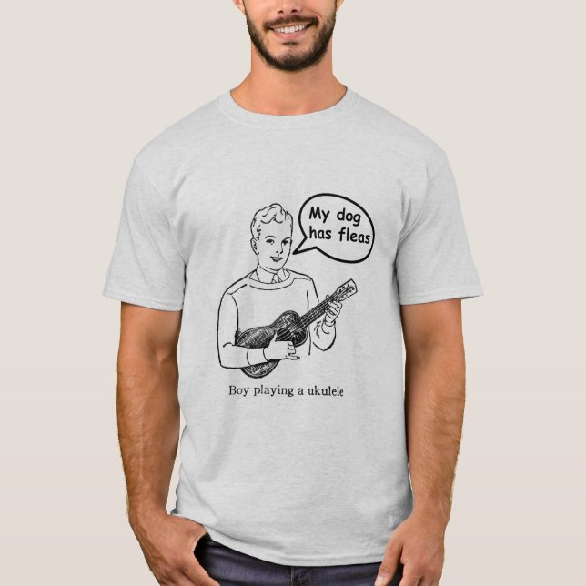 T-shirt Mon chien a des puces (Devant)