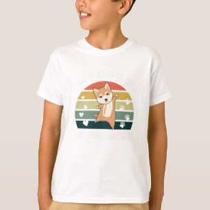 T-shirt Mon Chien Est Mon Coeur Valentin Shiba Chiens
