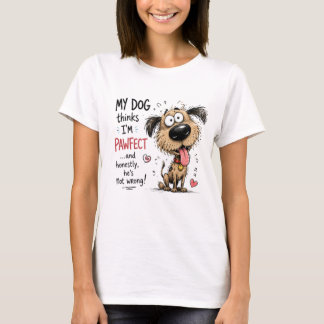 T-shirt Mon chien pense que je suis un amoureux des chiens
