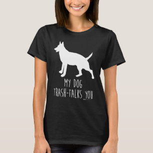 T-shirt Mon Chien Trash-Talk You Silhouette Word Design